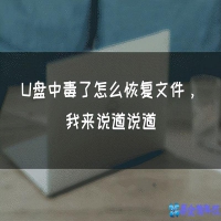 u盘中毒了怎么恢复文件，u盘中毒数据文件恢复详解