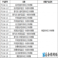 压力传感器型号大全及参数，常用的有哪些？