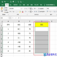 成绩怎么排序，Excel表格按成绩分数排序方法