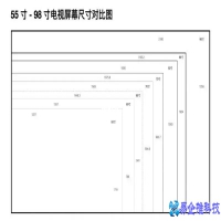 电视机的尺寸规格有多少种，电视机的尺寸一览表