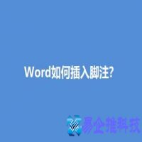 如何添加脚注，Word添加脚注的方法