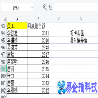 excel标准偏差怎么算？excel标准偏差计算公式