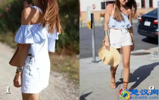 短裤蓝色上衣搭配什么好看吗(这几种搭配清爽一夏)