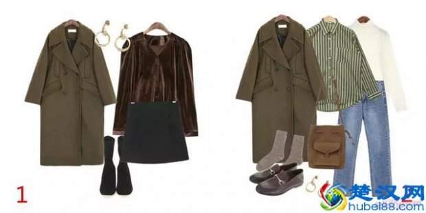  军绿色长款女大衣外套搭配什么裤子（女士军绿大衣怎么搭配好看）