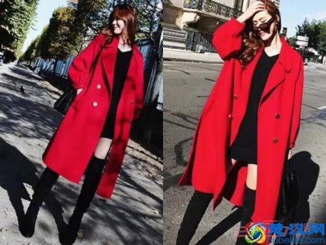 红色的外套配什么颜色的打底衫好看吗（女生红色外套穿搭示范参考）