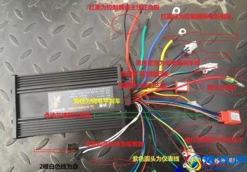 电动车控制器接线图(电动车控制器线路接配)