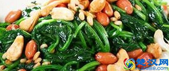  果仁菠菜的做法有哪些！