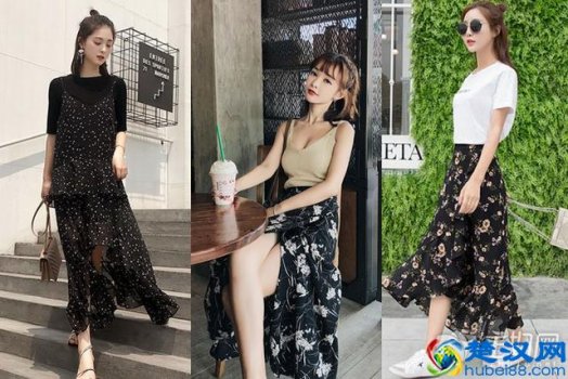  长款碎花裙配什么上衣（对比强烈才能更吸引眼球）