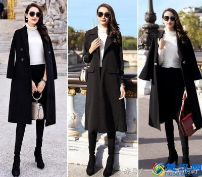  黑色大衣配什么好看（女生黑色大衣里面配什么衣服）